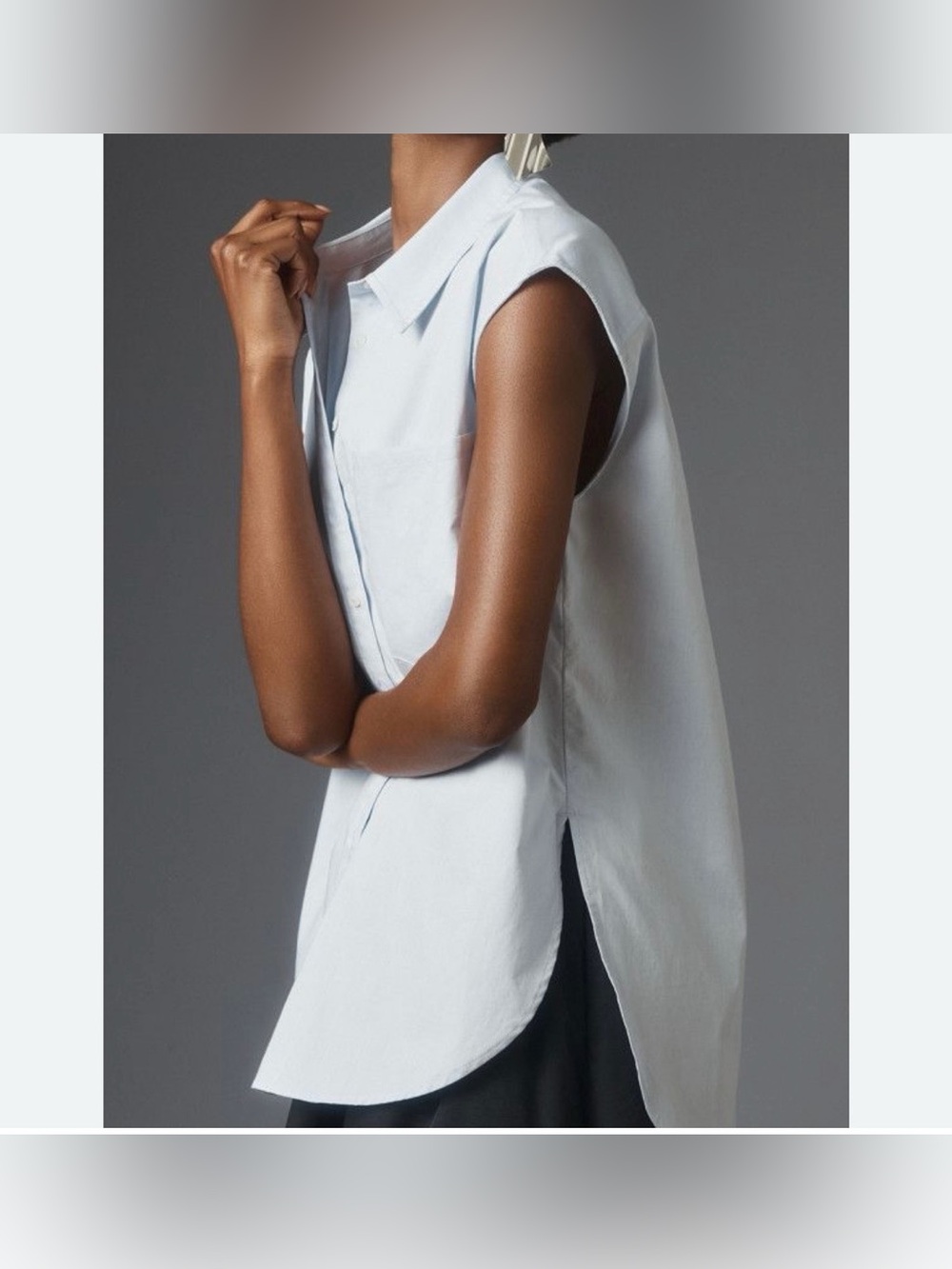 Anthropologie The Bennet Buttondown Shirt: Muscle Tank Edition - Picture 7 of 12